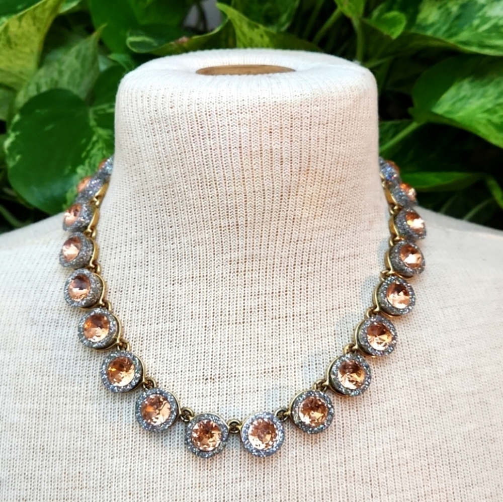 J. Crew Brulee Cupcake Glittery Stones Necklace